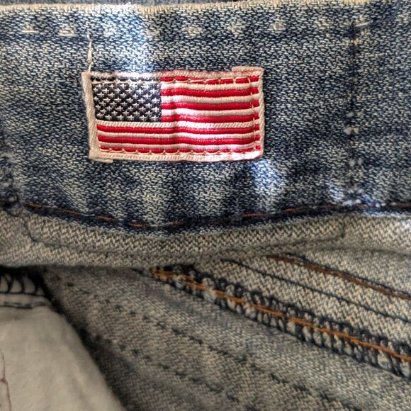 True Religion Men's  Relaxed Straight  Size 34 Blue - Picture 13 of 16